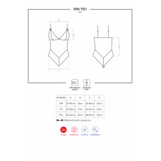 Боди Obsessive 846-TED-1 Черный XXL