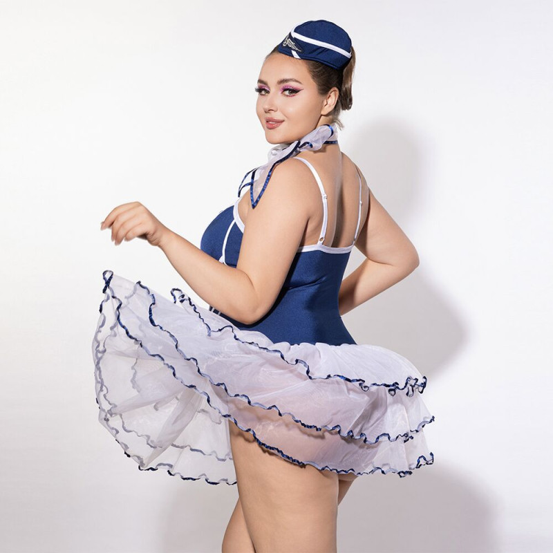 Эротический костюм стюардессы JSY P61122 Plus Size Эротический костюм стюардессы JSY P61122 Plus Size