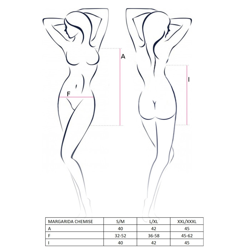 Пеньюар Passion MARGARIDA CHEMISE XXL/XXXL Черный Пеньюар Passion MARGARIDA CHEMISE XXL/XXXL Черный