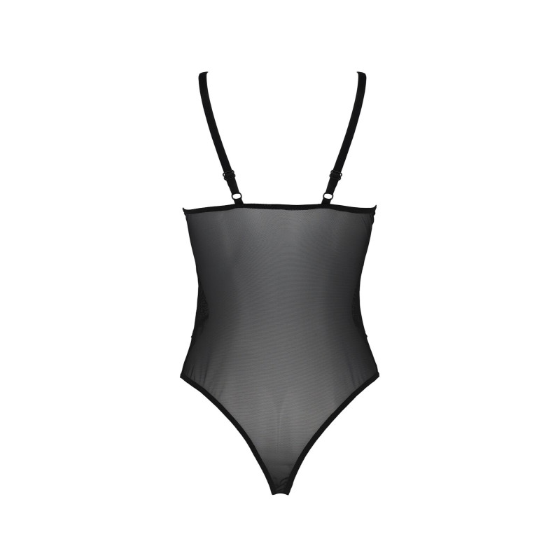 Боді Passion KERRIA BODY black, S/M, з високими вирізами та верхом балконет Боді Passion KERRIA BODY black, S/M, з високими вирізами та верхом балконет