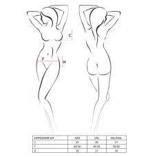 Жіночий комплект еротичний Passion Erotic Line EXPRESSION SET S/M Чорний