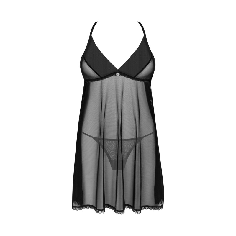 Пеньюар и трусики Obsessive Latinesa babydoll & thong M/L Пеньюар и трусики Obsessive Latinesa babydoll & thong M/L