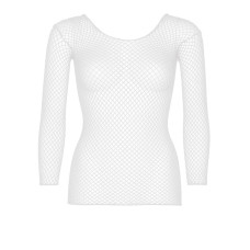 Сітчастий топ Leg Avenue Long Sleeves T-Shirts White, One Size