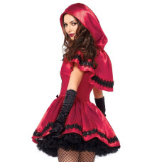 Эротический костюм Красной шапочки Leg Avenue Gothic Red Riding Hood M, платье, накидка