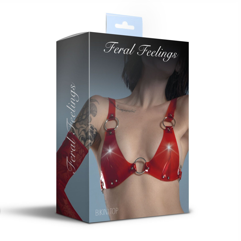 Ліф класичний Feral Feelings - Bikini Top Red Trasparent Ліф класичний Feral Feelings - Bikini Top Red Trasparent