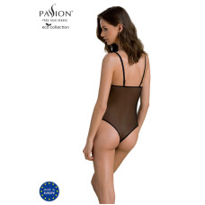 Боді Passion KERRIA BODY black, S/M, з високими вирізами та верхом балконет