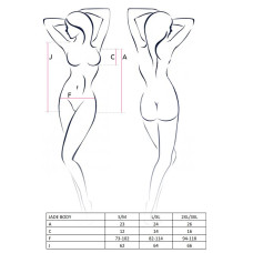 Откровенное боди с элементами стреп Passion Exclusive JADE BODY XXL/XXXL, black