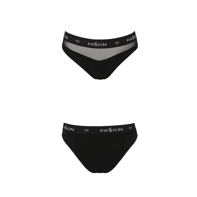 Трусики с прозрачной вставкой Passion PS006 PANTIES M, black Трусики с прозрачной вставкой Passion PS006 PANTIES M, black