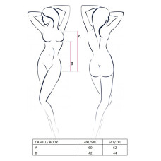 Боди Passion комбинезон CAMILLE BODY 4XL/5XL Черное