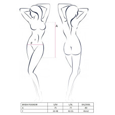 Эротический Пеньюар Passion BRIDA PEIGNOIR L/XL Черный