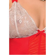 Изысканное Боди Passion LORAINE BODY XXL/XXXL Красное