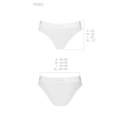 Трусики с прозрачной вставкой Passion PS002 PANTIES L, white