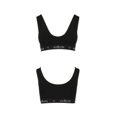 Спортивный топ с широкой резинкой Passion PS004 TOP XL, black