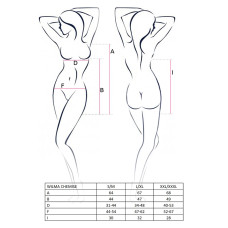 Платье беби долл Passion Erotic Line WILMA CHEMISE L/XL Черное