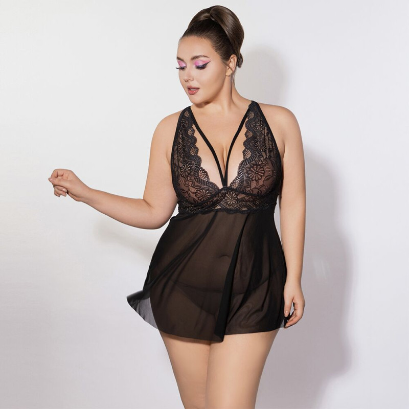 Платье JSY P61151 Black Plus Size Платье JSY P61151 Black Plus Size