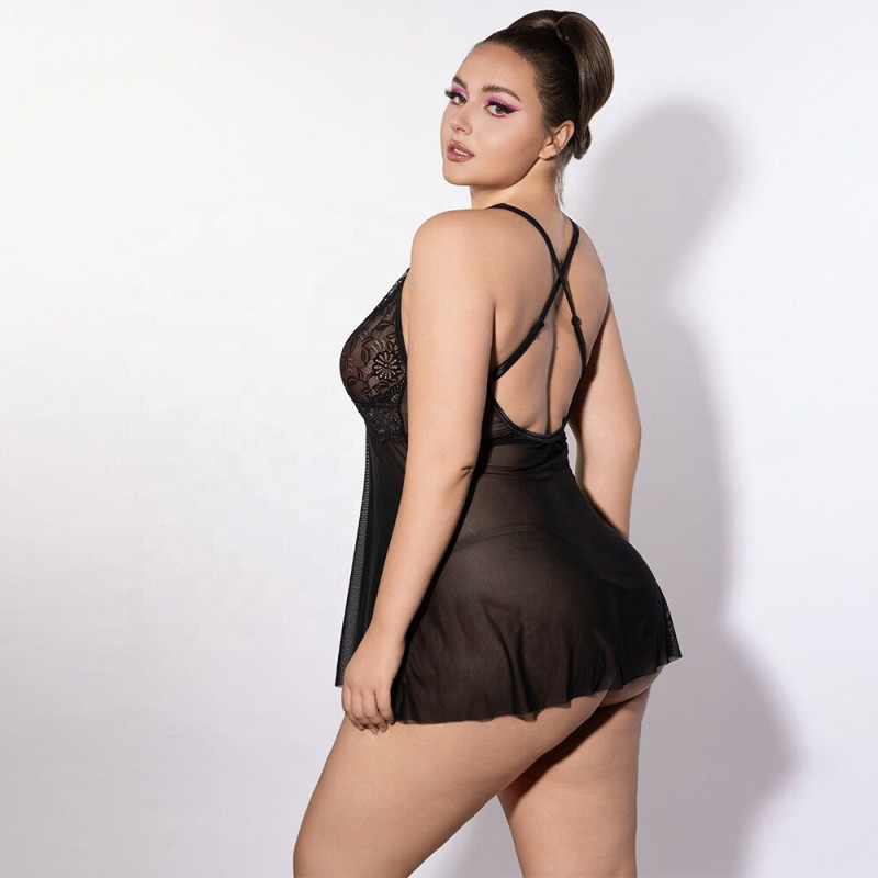 Платье JSY P61151 Black Plus Size Платье JSY P61151 Black Plus Size
