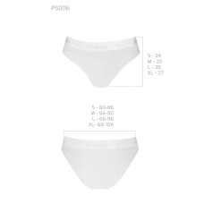 Трусики с прозрачной вставкой Passion PS006 PANTIES M, white