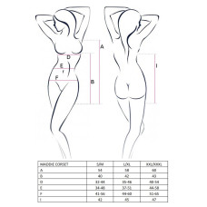 Корсет-платье Passion Erotic Line MADDIE CORSET S/M Черное