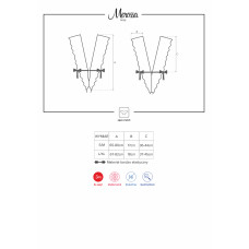 Боди Obsessive Merossa Черный S/M