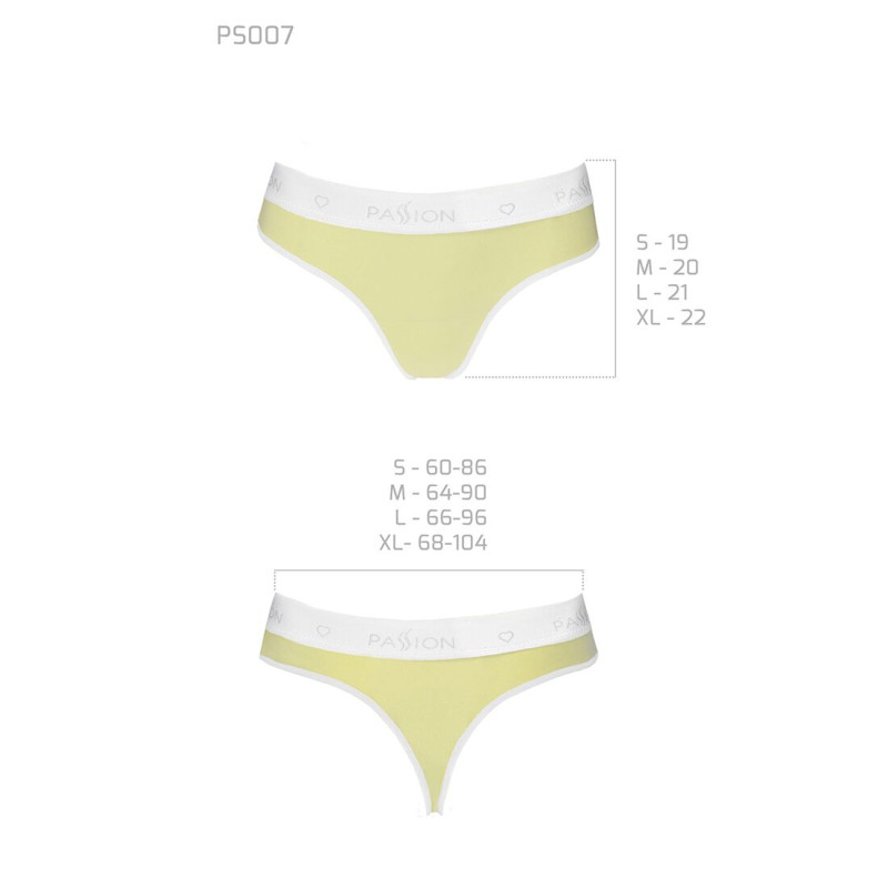 Спортивные трусики-стринги Passion PS007 PANTIES XL, yellow Спортивные трусики-стринги Passion PS007 PANTIES XL, yellow