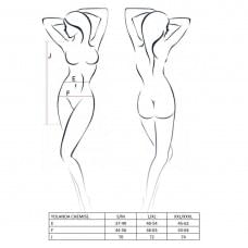 Пеньюар Passion Erotic Line YOLANDA CHEMISE S/M Черный