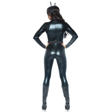 Еротичний костюм супергероя-кішечки Leg Avenue Wicked Kitty L, комбінезон, пояс, маска, вушка