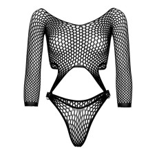 Эротическое боди Leg Avenue Top bodysuit with thong back Black