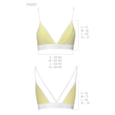 Спортивный топ с двойными бретелями Passion PS007 TOP M, yellow