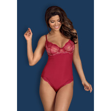 Боди Obsessive Rosalyne Красный S/M