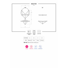 Боди Obsessive 828-TED-1 Черный S/M