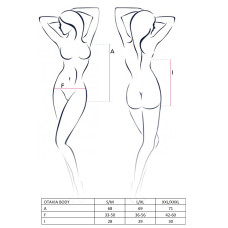 Боди Passion OTAVIA BODY S/M Черное