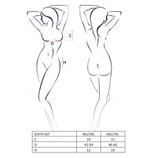 Еротичний комплект Passion EDITH SET 6XL/7XL Чорний