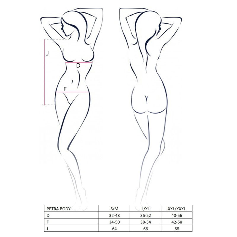 Креативное Боди Passion PETRA BODY S/M Черное Креативное Боди Passion PETRA BODY S/M Черное