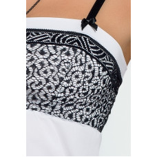 Ночная сорочка Passion SUELO CHEMISE L/XL Белая