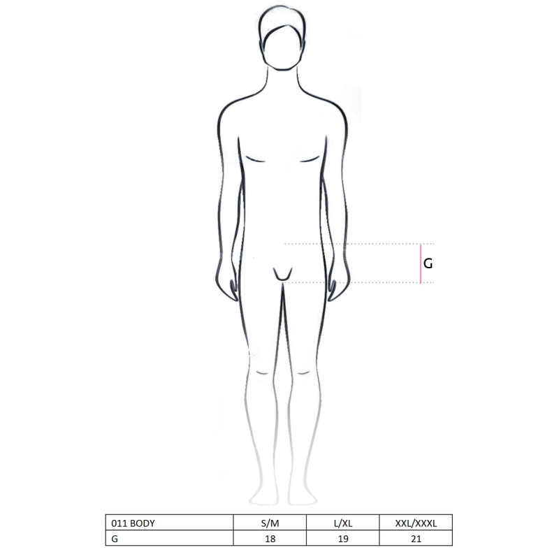 Эротическое Боди Passion 011 BODY S/M Черное