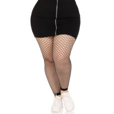 Панчохи Leg Avenue Industrial Net footless tights Black 1X/2X