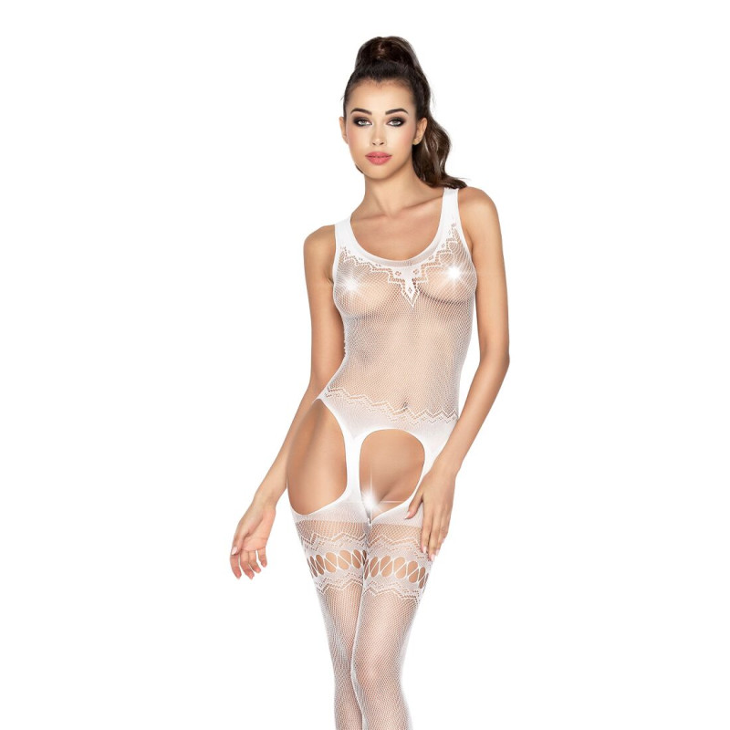 Бодистокинг Passion BS038 S/XL Белый