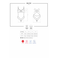 Боди Obsessive 860-TED-1 Черный S/M