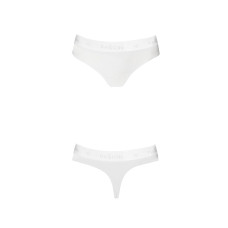 Трусики-бразилиана из хлопка Passion PS005 PANTIES L, white