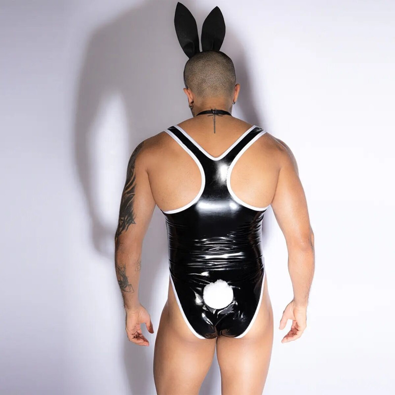 Мужской костюм зайчика JSY «Неутомимый Мэт» One Size, боди, бабочка, ушки Мужской костюм зайчика JSY «Неутомимый Мэт» One Size, боди, бабочка, ушки