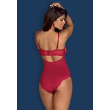 Боди Obsessive Rosalyne Красный L/XL