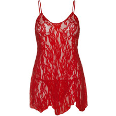 Сорочка беби-долл Leg Avenue Rose Lace Flair Chemise Red, One Size
