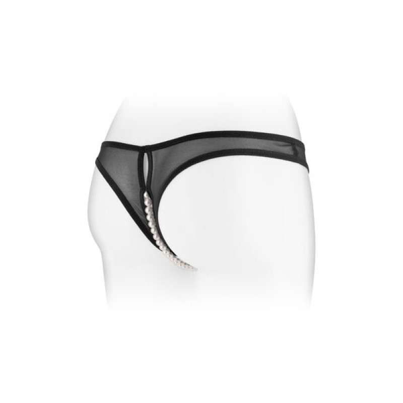 Трусики з перлами та доступом Fashion Secret Sophie Чорні Трусики з перлами та доступом Fashion Secret Sophie Чорні