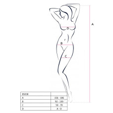 Бодистокинг Passion BS038 S/XL Белый