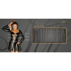 Платье с мокрым эффектом Noir Handmade F182 Classic dress made of elastic tulle, XXL