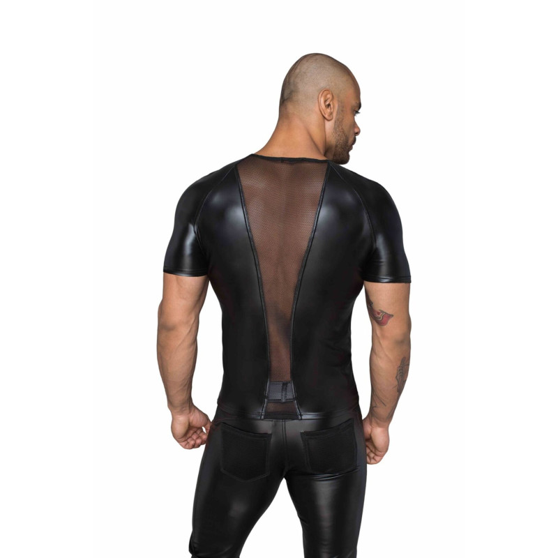 Футболка с мокрым эффектом Noir Handmade H056 Men's T-shirt made of powerwetlook, L Футболка с мокрым эффектом Noir Handmade H056 Men's T-shirt made of powerwetlook, L