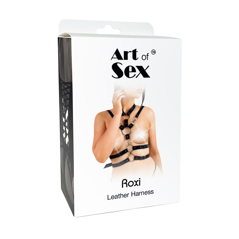 Сексуальная женская портупея Art of Sex - Roxi, размер XS-2XL, цвет черный Сексуальная женская портупея Art of Sex - Roxi, размер XS-2XL, цвет черный