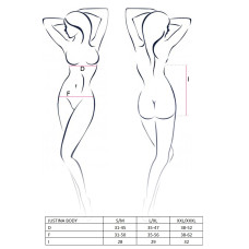 Боди Passion JUSTINA BODY XXL/XXXL Черное