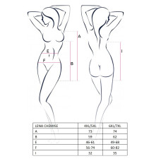 Сексуальна сорочка великого розміру Passion LENA CHEMISE 6XL/7XL Червона