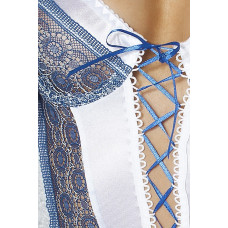 Еротична сорочка-сукня Passion ELENI CHEMISE 6XL/7XL Біла